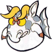 Artwork of a Moofish, from Super Mario Land 2: 6 Golden Coins.