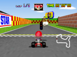 The image for "Starting Grid (Time Trials / Battle)" from Mario Kart 64 on Nintendo Music.