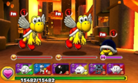 Screenshot of World 8-4, from Puzzle & Dragons: Super Mario Bros. Edition.