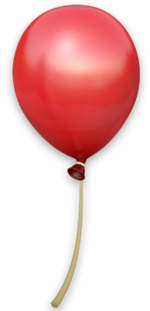 Artwork of a Red Balloon from Donkey Kong Country: Tropical Freeze.