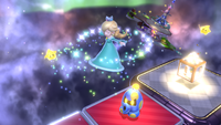 Rosalina as a playable character performing a Spin Attack.