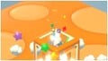 Pixel Luigi popping out of a Warp Box in Big Bounce Byway in Super Mario 3D World