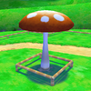 Screenshot of a Mushroom Platform from Super Mario Sunshine.