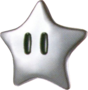 Artwork of a Silver Star from Super Mario Galaxy 2