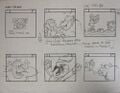 Storyboard for the intro to the Donkey Kong segment, 1/3
