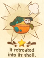 "It retreated into its shell." discovery from Casterway Habitat in Yoshi and the Mysterious Book