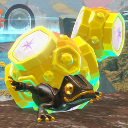 A lizard-like enemy carrying gold from Donkey Kong Bananza
