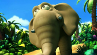 An Elephant from Donkey Kong Country Returns.