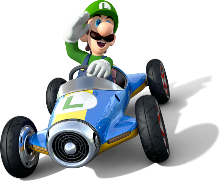 File:Luigi Artwork - Mario Kart 8.png