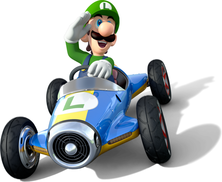 File:Luigi Artwork - Mario Kart 8.png