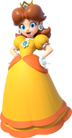 Artwork of Princess Daisy in Mario Kart Tour (later used in Mario and Sonic at the Olympic Games Tokyo 2020)