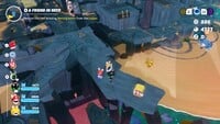 An invisible Pow Block in the labirynth, Flooded Ruins, Melodic Gardens