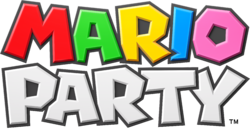 The current logo for the Mario Party series, formatted in the style of Mario Party Superstars.