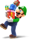 Holiday 2022 artwork of Luigi