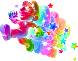 Rainbow Mario from Super Mario Galaxy / Super Mario Galaxy 2