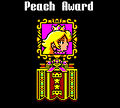 The Peach Award being rewarded