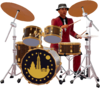 Artwork of the Drummer from Super Mario Odyssey.