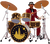 Artwork of the Drummer from Super Mario Odyssey.