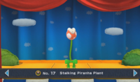 A Stalking Piranha Plant in Scrapbook Theater