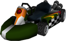 The model for Bowser's Standard Kart L from Mario Kart Wii