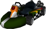 The model for Bowser's Standard Kart L from Mario Kart Wii