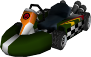 The model for Bowser's Standard Kart L from Mario Kart Wii