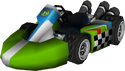 The model for Yoshi's Standard Kart M from Mario Kart Wii