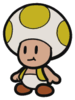 A Toad from Paper Mario: Color Splash.