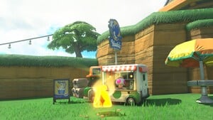 A Yoshi's location in Mario Kart World