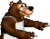 Sprite of Bazaar from Donkey Kong Country 3: Dixie Kong's Double Trouble!