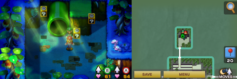 Eighth, ninth and tenth blocks in Chucklehuck Woods of Mario & Luigi: Superstar Saga + Bowser's Minions.