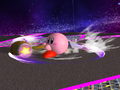 Kirby using his Hammer move in Super Smash Bros. Melee