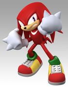 Artwork of Knuckles the Echidna from Mario & Sonic at the Olympic Games