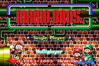 The title screen of Mario Bros. on the Game Boy Advance.
