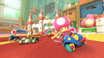 Toadette turning a corner in her Mr. Scooty
