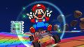Mario (SNES) tricking on RMX Rainbow Road 1