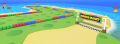 View of the starting line on SNES Koopa Troopa Beach 2