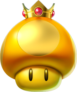The icon for the Golden Mushroom in Mario Kart World