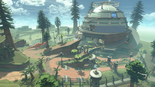 Dino Dino Jungle in Mario Kart World