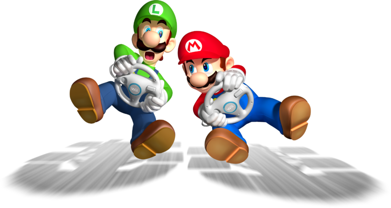 File:Mario and Luigi Box Artwork - Mario Kart Wii.png