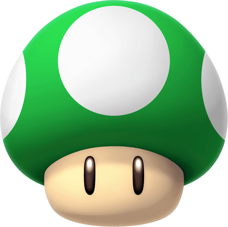 File:Mushroom Kingdom Create-A-Card holiday mushroom-green.png - Super ...