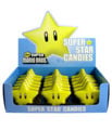 Promotional sour candy that came out after the release of New Super Mario Bros.. Each Starman shaped tin box contains yellow stars which are lemon flavored.
