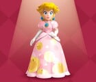 Theet faces on the "Secret Dress" that can be unlocked for Peach in the postgame