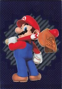 Mario sport card from the Super Mario Trading Card Collection