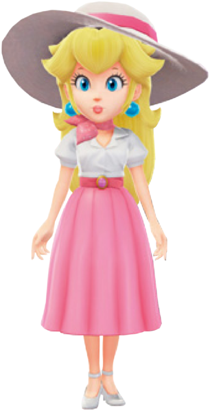 File:SMO Artwork Peach (Vacation).png