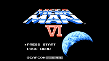 Shroom230 Mega Man 6 title screen.png