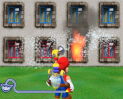 Super Mario Sunshine in WarioWare: Smooth Moves.