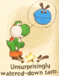 "Unsurprisingly watered-down taste." discovery from Nep-Enut Habitat in Yoshi and the Mysterious Book