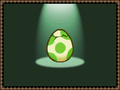 Baby Yoshi about to hatch from a Yoshi Egg