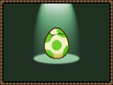 Baby Yoshi about to hatch from a Yoshi's Egg